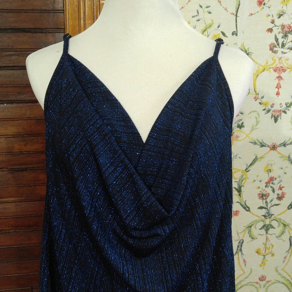 NWT Navy Blue Sparkle Cami